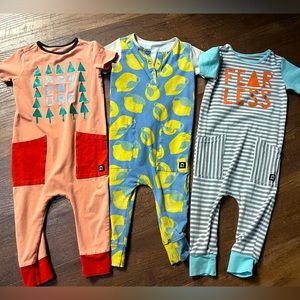 Three Rags to Ratches Rompers